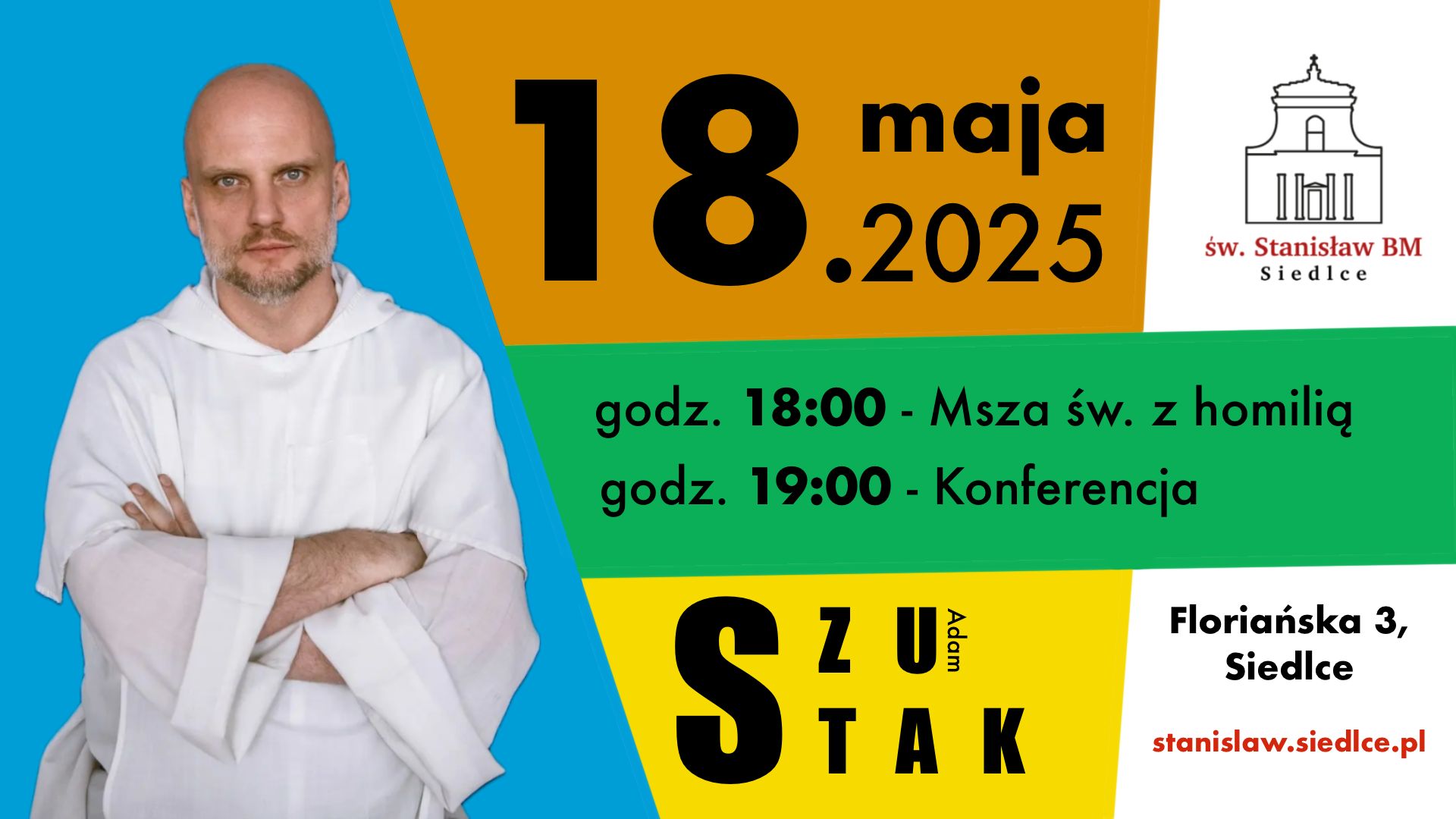 o. Adam Szustak w naszej parafii - zapowiedź
